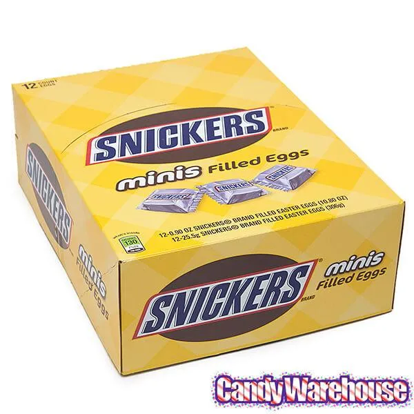 Snickers Minis Candy Filled Plastic Easter Eggs: 12-Piece Display - Image 2