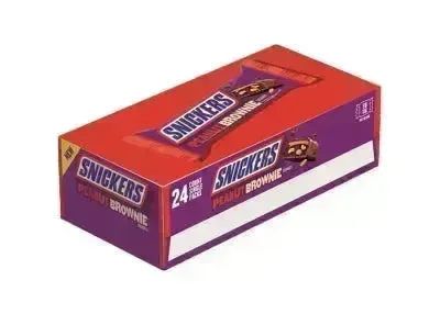 Snickers Peanut Brownie Candy Bars: 24-Piece Box - Image 2