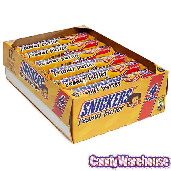 Snickers Peanut Butter Squared King Size Candy Bars: 18-Piece Box - Image 3