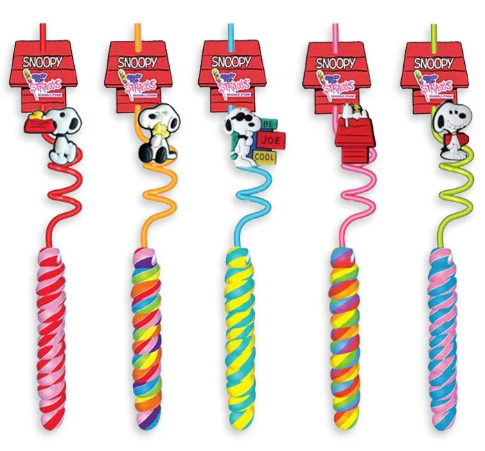 Snoopy Crazy Lollipop Straws: 30CT Display