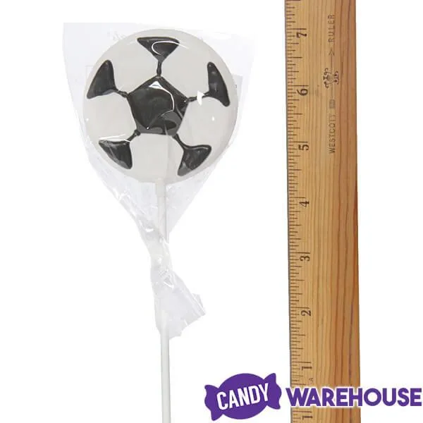 Soccer Ball Hard Candy Lollipops: 12-Piece Pack - Image 4