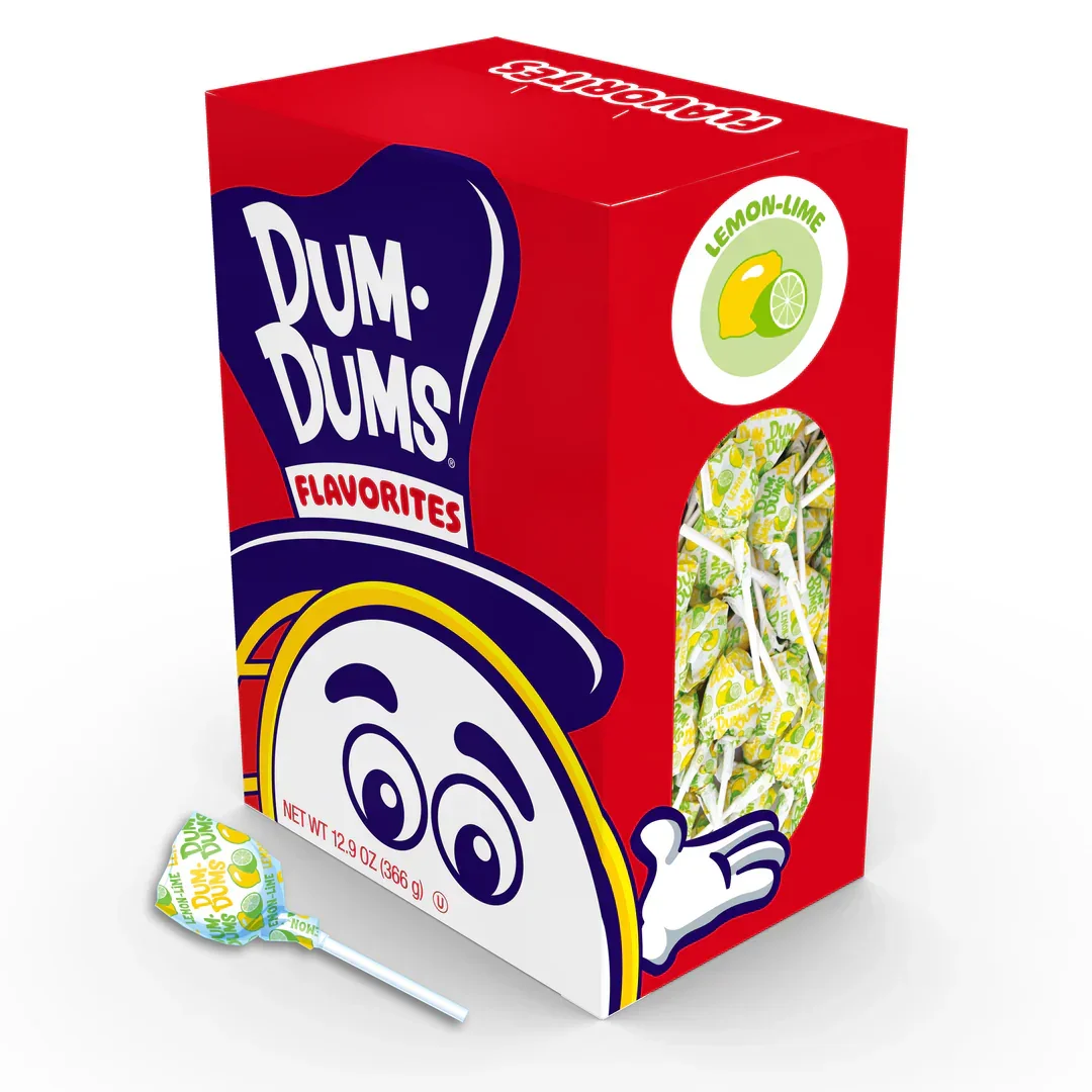 Dum Dums Pops - Lemon Lime: 50-Piece Box - Image 2