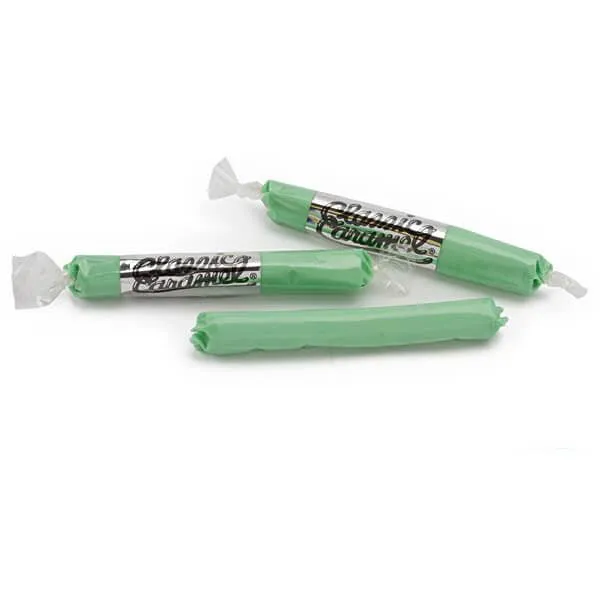 Flipsticks Nougat Taffy Candy - Sour Apple: 48-Piece Caddy