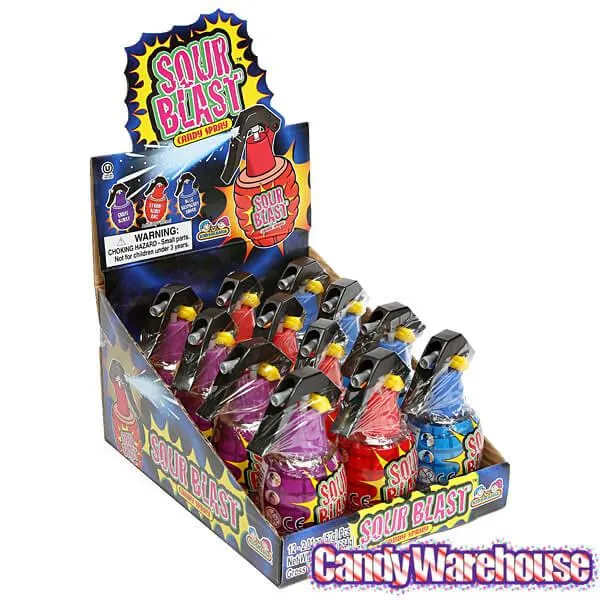 Sour Blast Candy Spray Grenade Dispensers: 12-Piece Box - Image 4