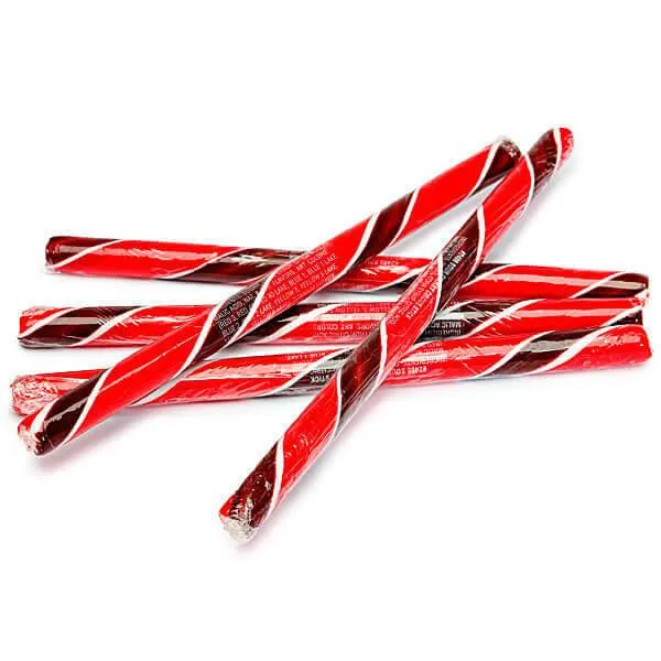 Sour Cherry Hard Candy Sticks: 100-Piece Box