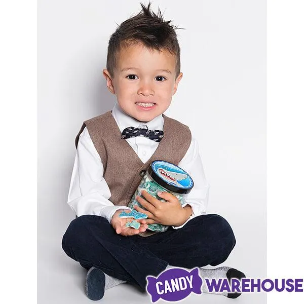 Sour Gummy Sharks Candy: 100-Piece Jar - Image 2