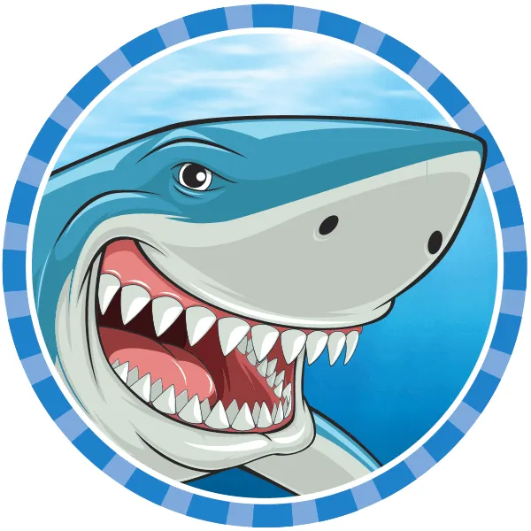 Sour Gummy Sharks Candy: 100-Piece Jar - Image 7