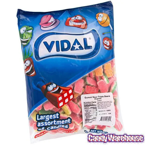 Gummy Sour Triple Bears: 2KG Bag - Image 2