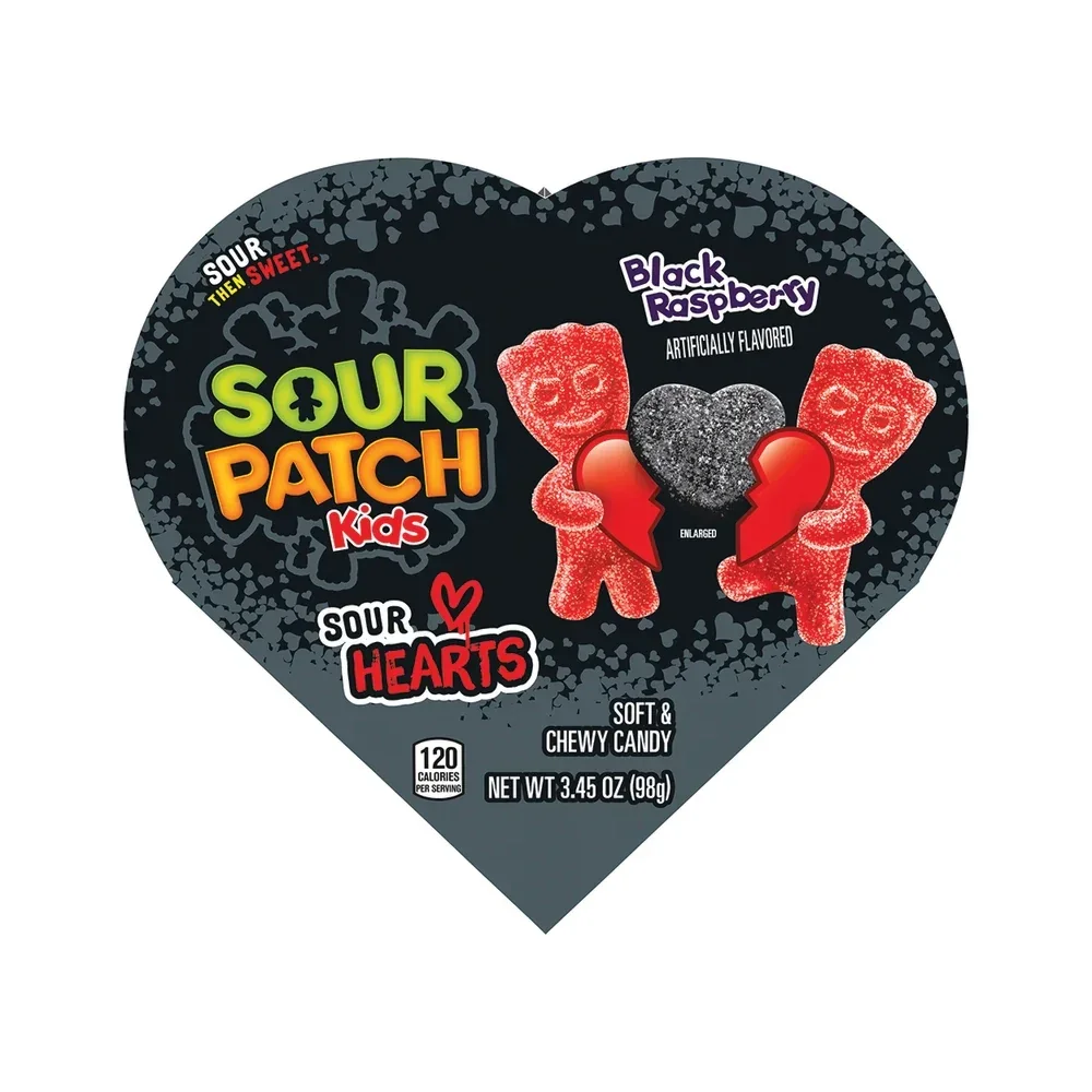 Sour Patch Kids Black Hearts Candy: 6-Piece Case
