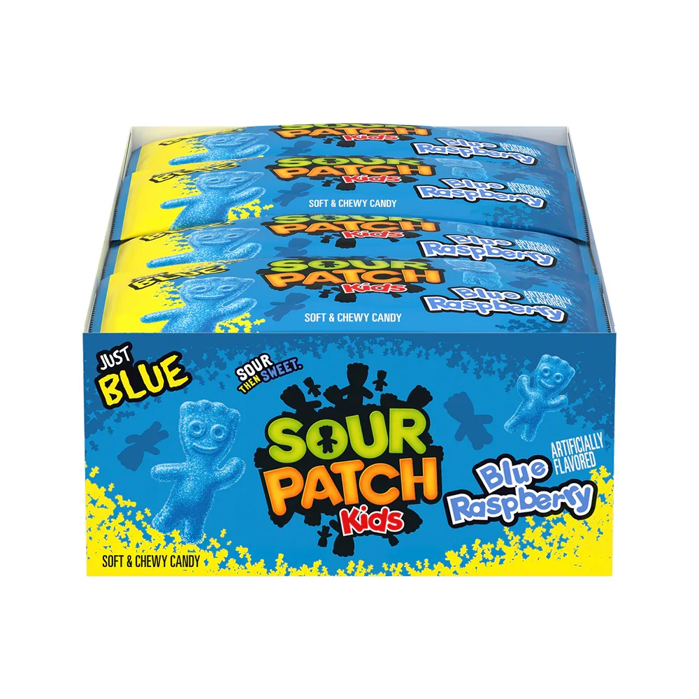 Sour Patch Kids Candy - Blue Raspberry: 24-Piece Box