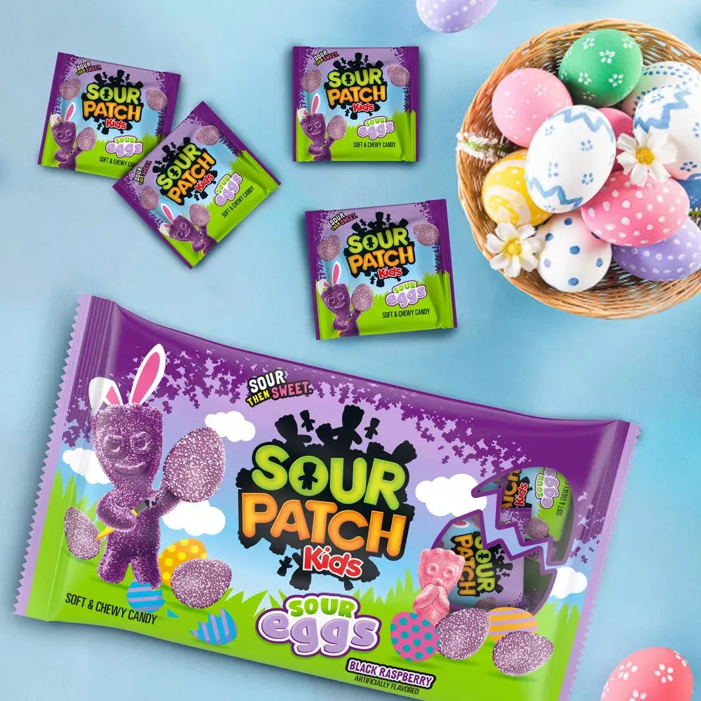 Sour Patch Kids Easter Sour Black Raspberry Eggs Treat Size: 18-Piece Bag - Image 3