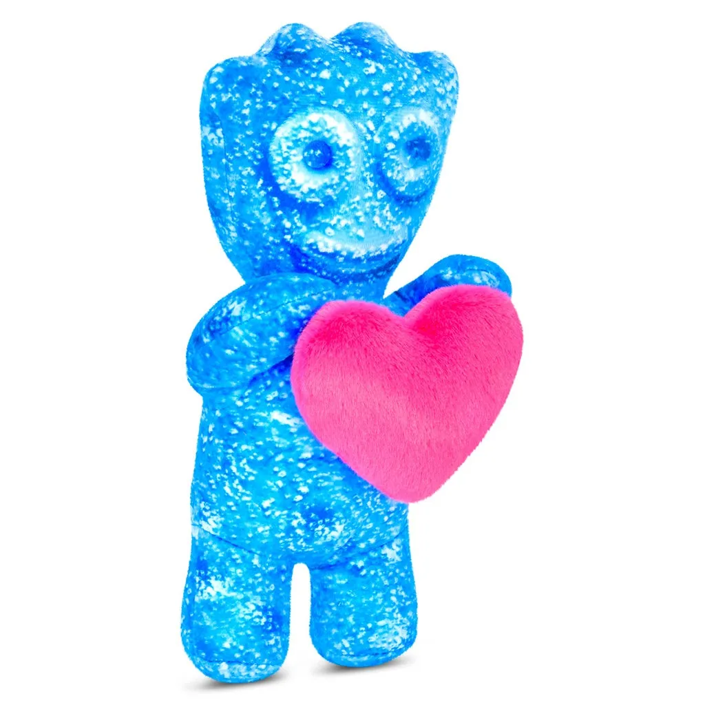 Sour Patch Plush Blue With Heart Pillow - Image 3