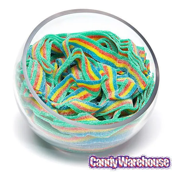 Sour Power Belts Candy - 4 Flavor Rainbow: 20-Pound Case - Image 2