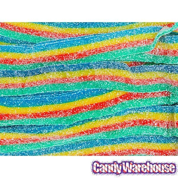 Sour Power Belts Candy - 4 Flavor Rainbow: 20-Pound Case - Image 3