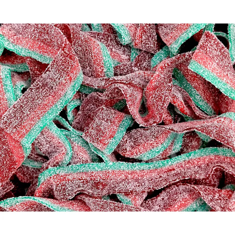 Sour Power Belts Candy - Watermelon: 20LB Case