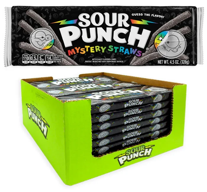 Sour Punch Mystery Straws: 24 Piece Case