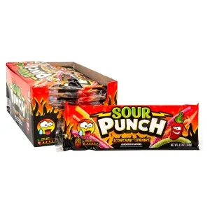 Sour Punch Straws 4.5-Ounce Trays - Scorchin' Hot: 12-Piece Box - Image 2