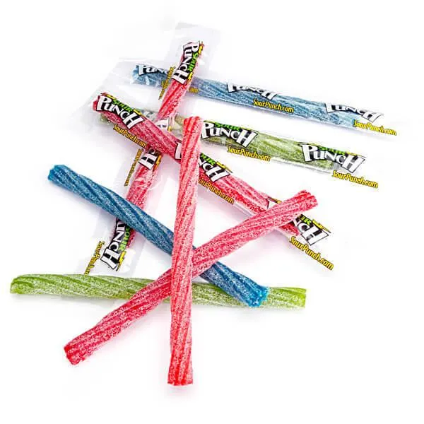 Sour Punch Twists - Wrapped: 180-Piece Tub - Image 2