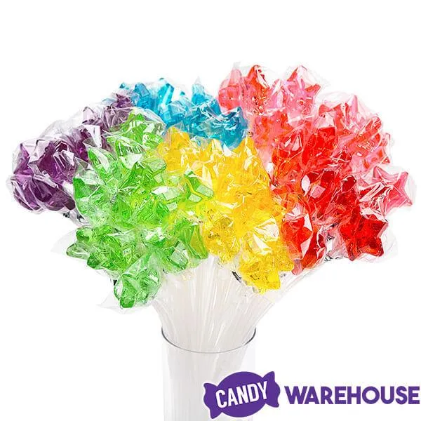 Sparkle Candy Star Lollipops - Assorted: 100-Piece Bag - Image 3