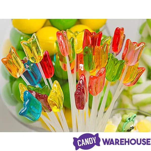 Sparkle Candy Tulip Lollipops: 100-Piece Bag - Image 5