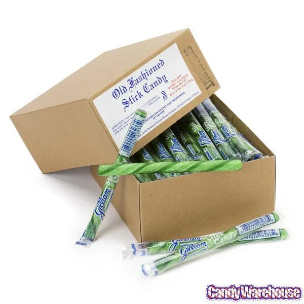 Old Fashioned Hard Candy Sticks - Spearmint: 80-Piece Box - Image 4