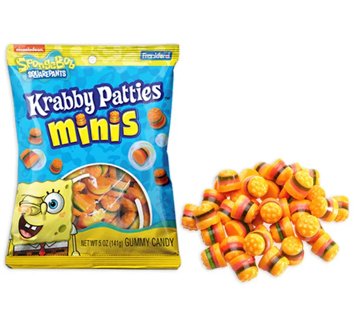 Spongebob Krabby Patty Mini Burgers Peg Bag: 12-Piece Case