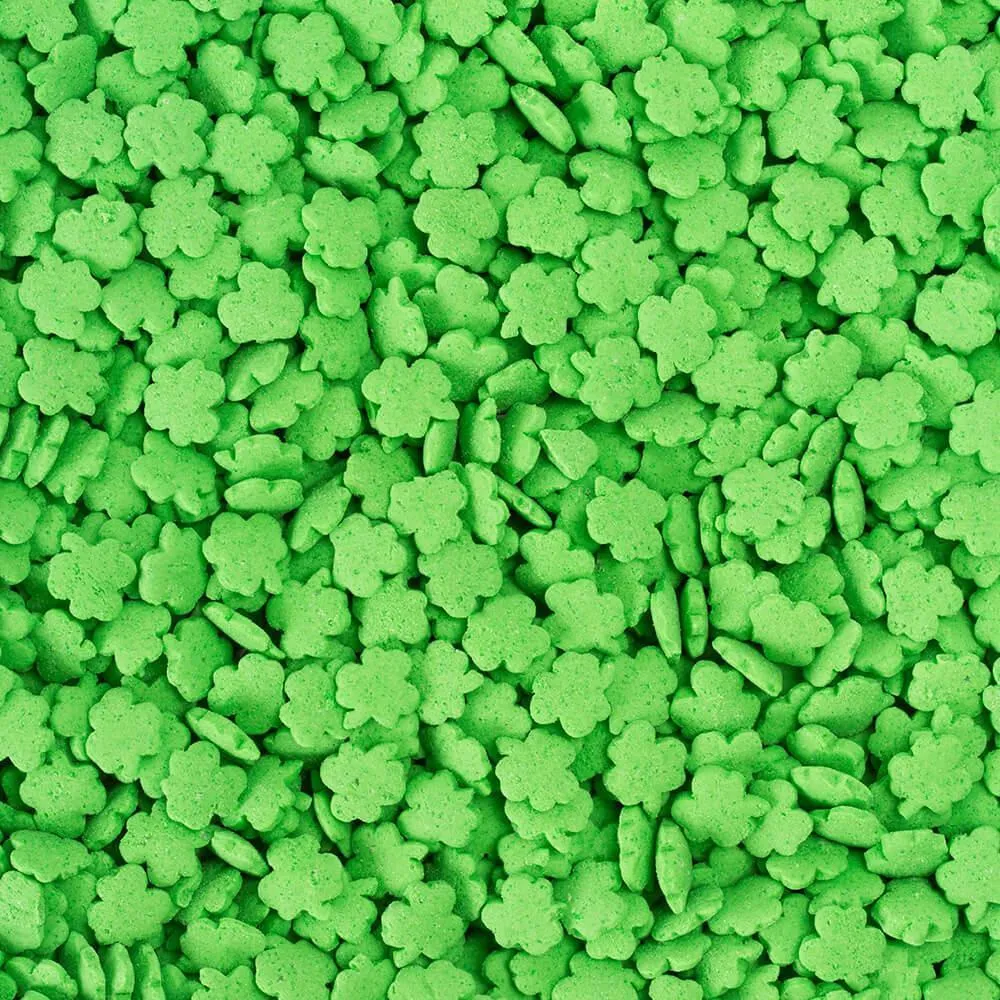 Sprinkle King Tiny Candy Shamrocks: 5LB Carton - Image 4