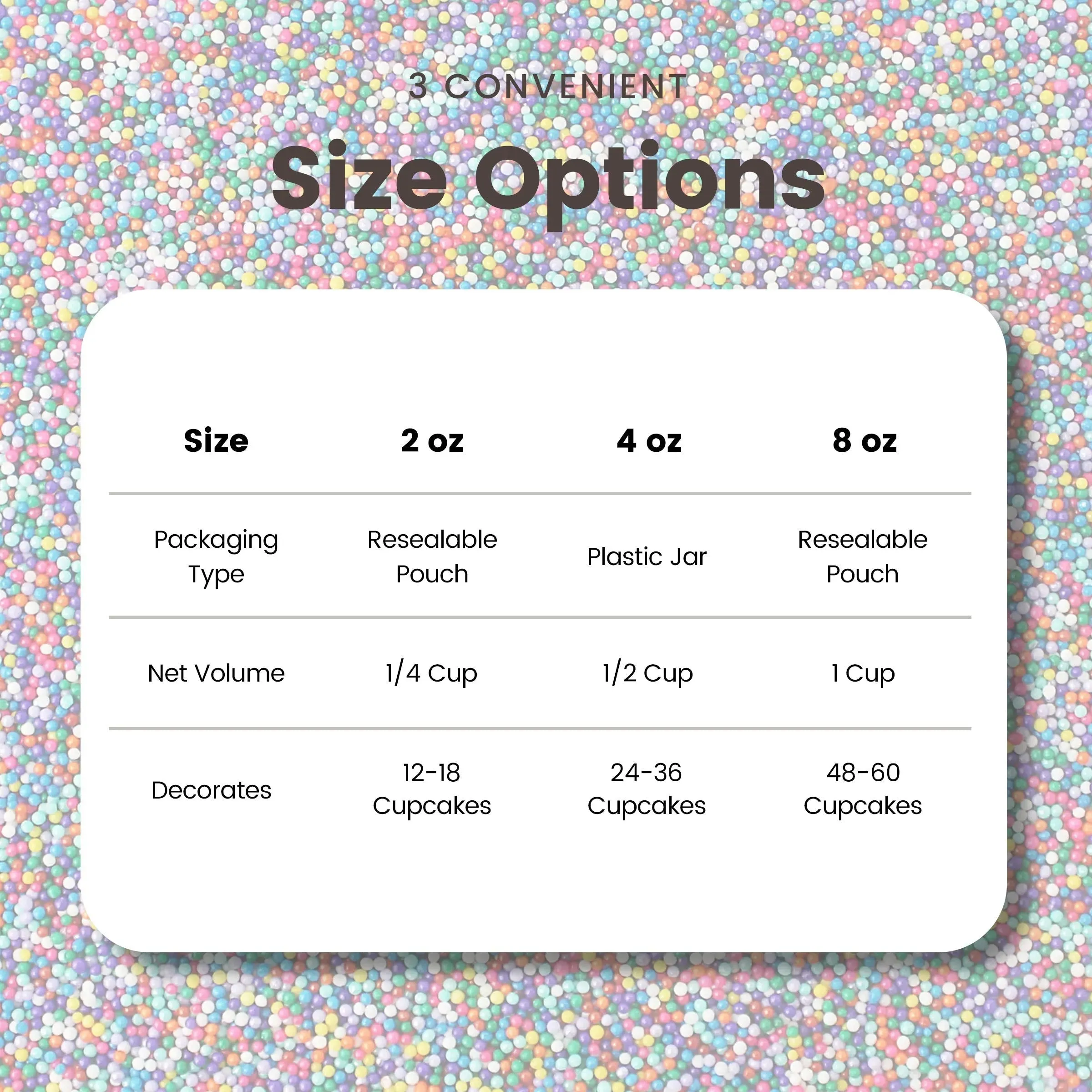 Sprinkle Pop Cool Rainbow Nonpareil Sprinkle Mix - Image 6