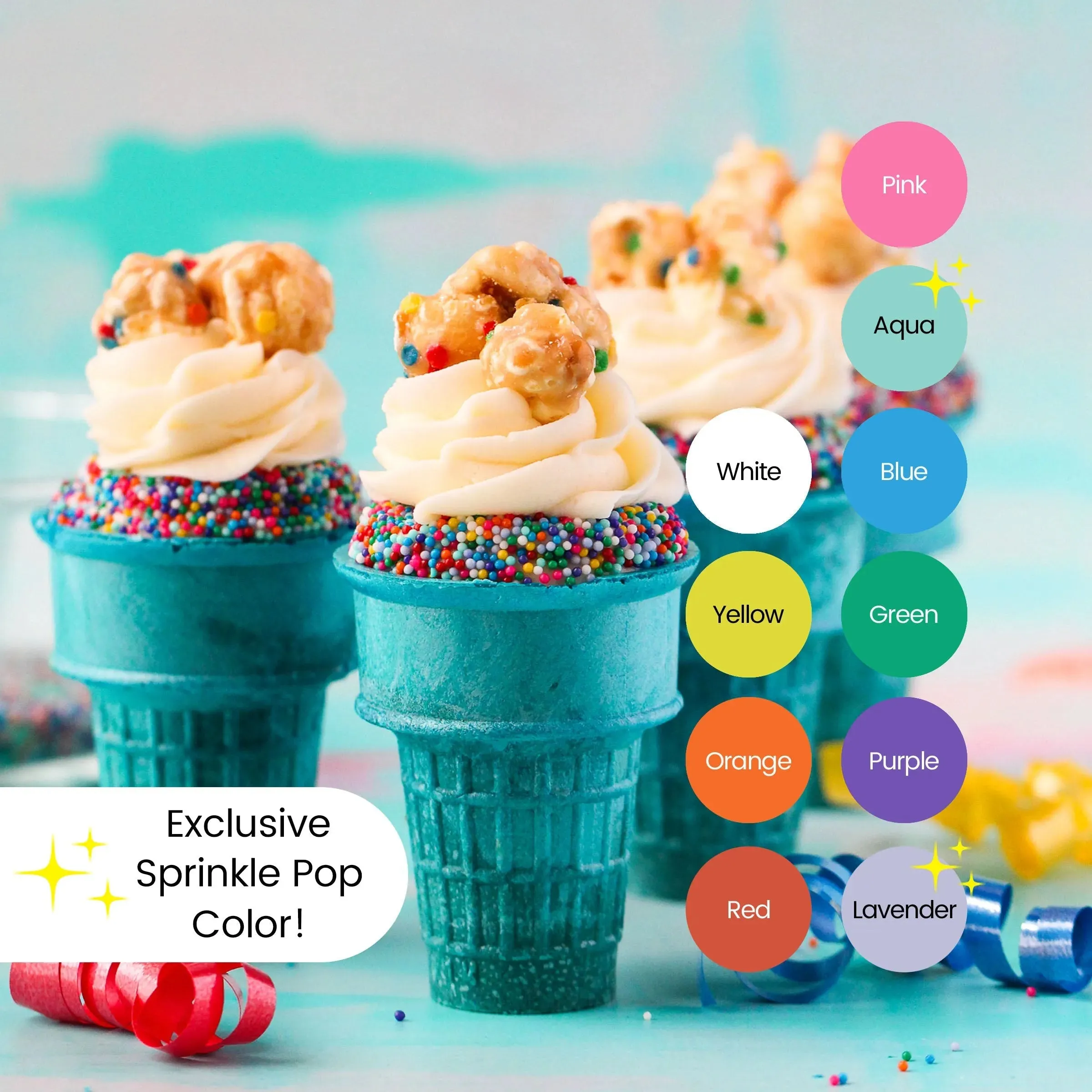 Sprinkle Pop Cool Rainbow Nonpareil Sprinkle Mix - Image 8