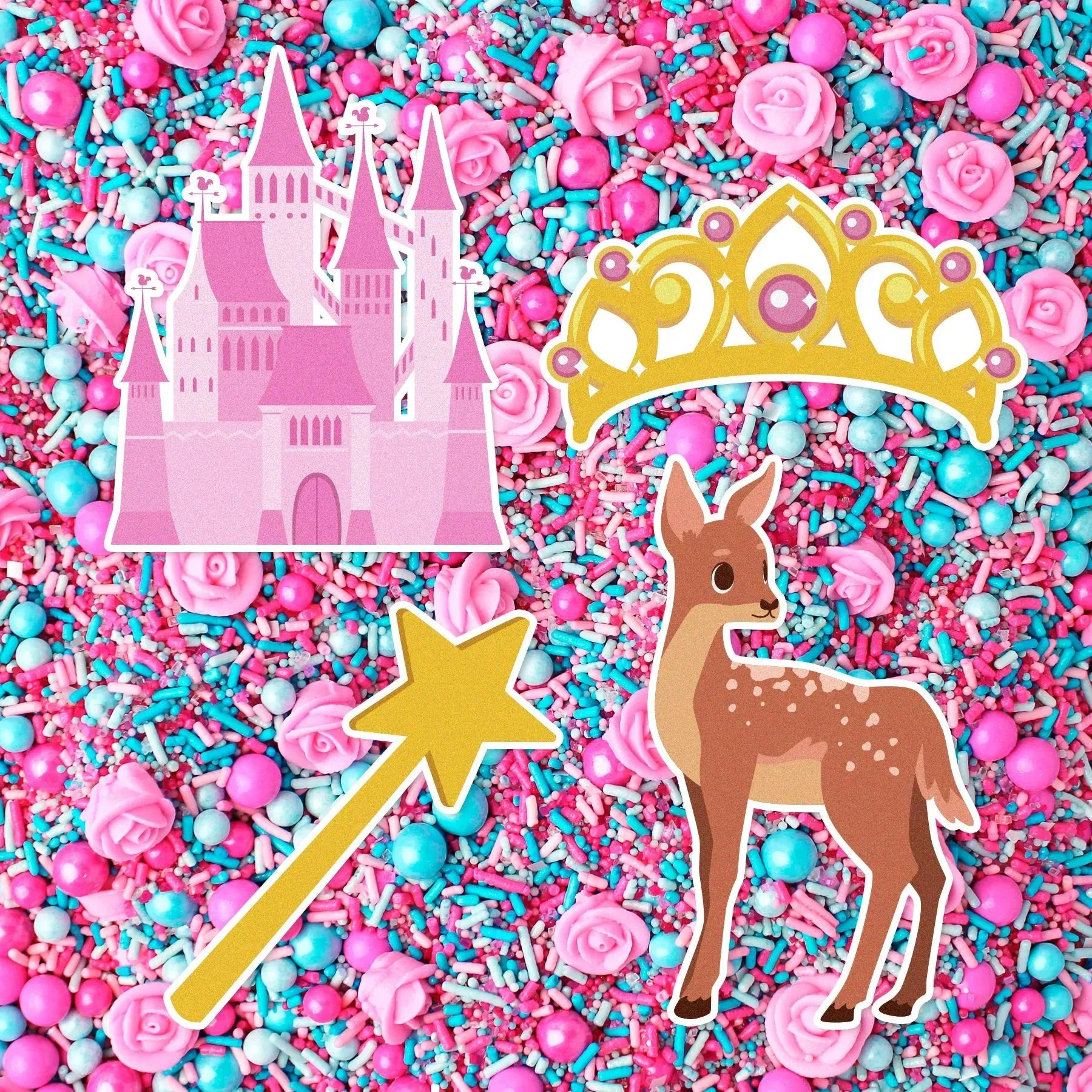 Sprinkle Pop Edible Cupcake Toppers for Briar Rose - Image 2