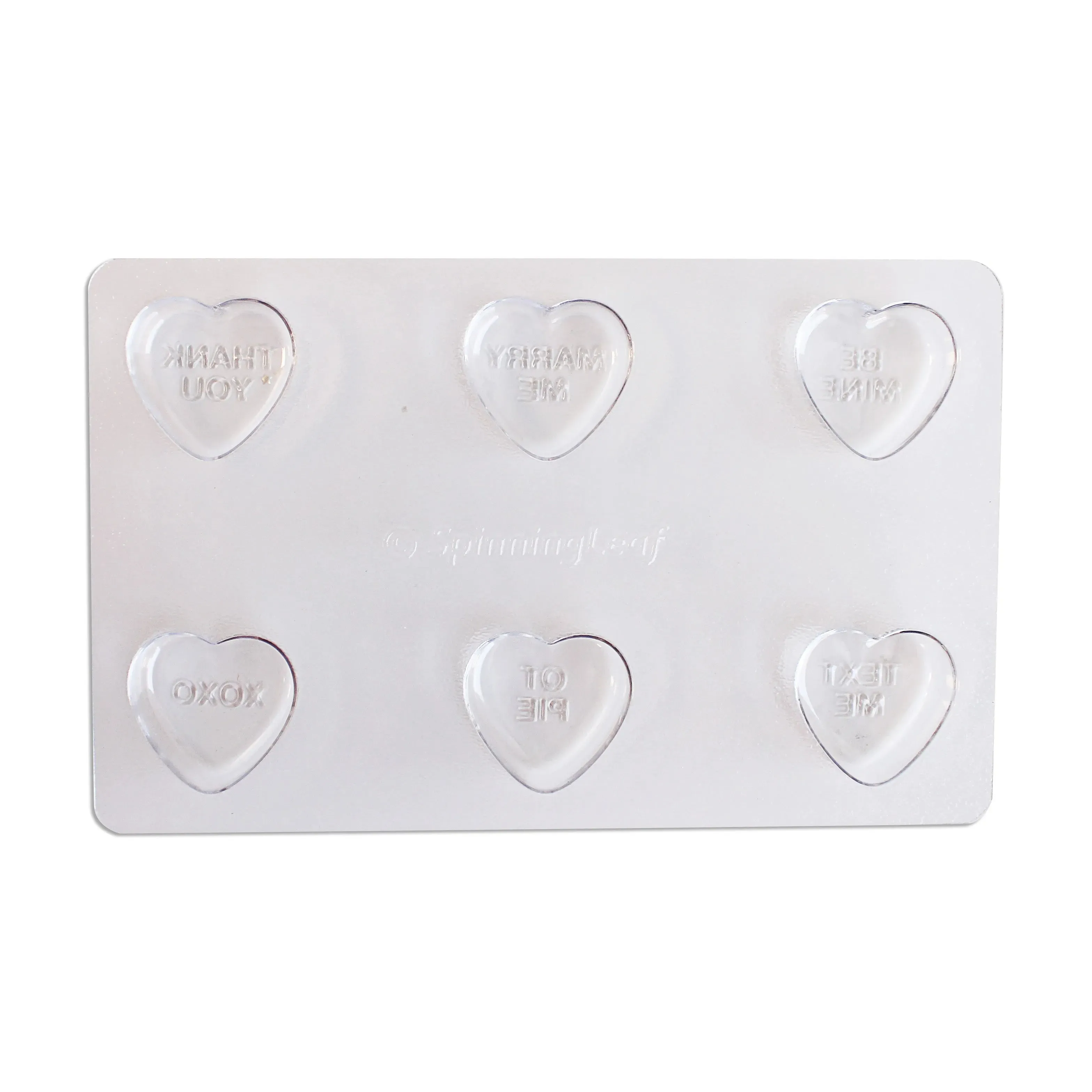 Sprinkle Pop Mini Conversation Hearts Cookie Mold - Image 4