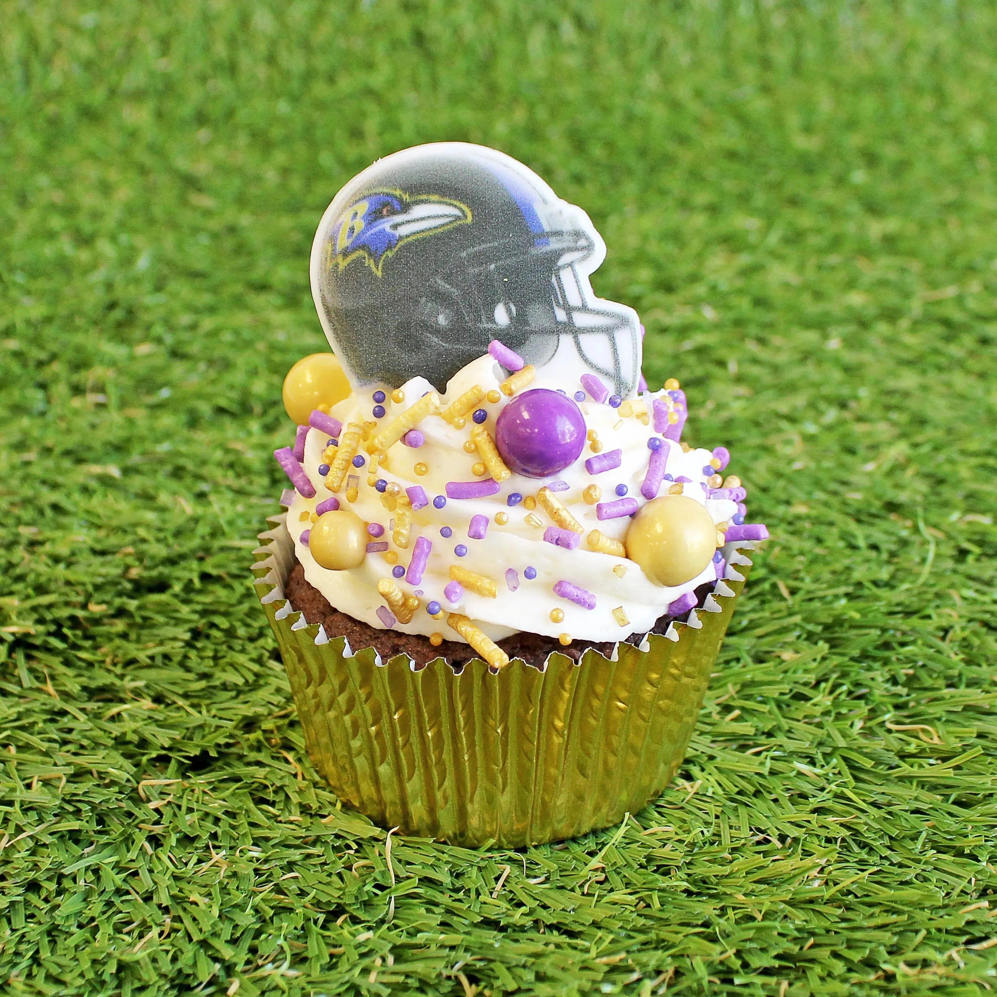 Sprinkle Pop Pro-Football Cupcake Rings - Image 4