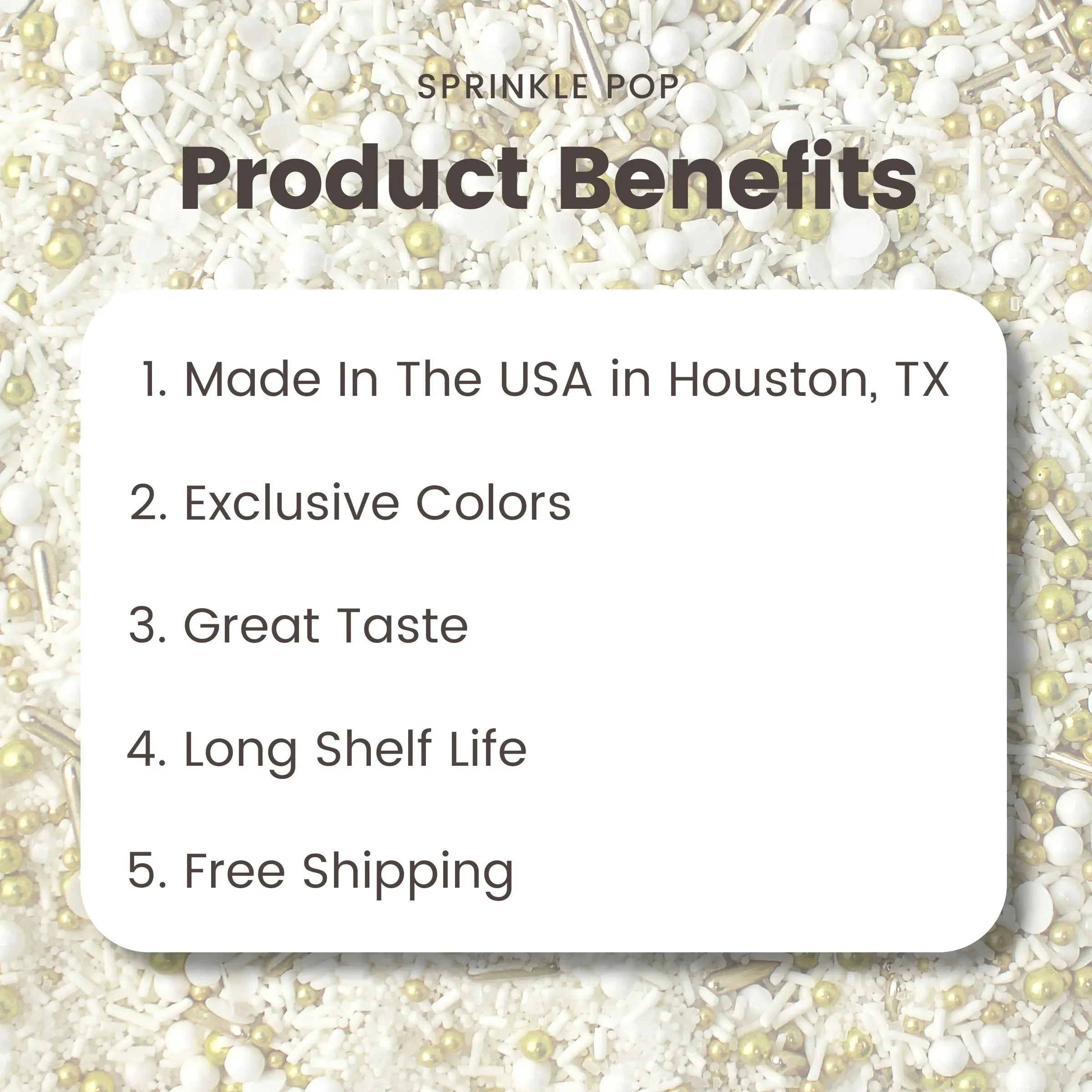 Sprinkle Pop Wedding White Sprinkle Mix - Image 9