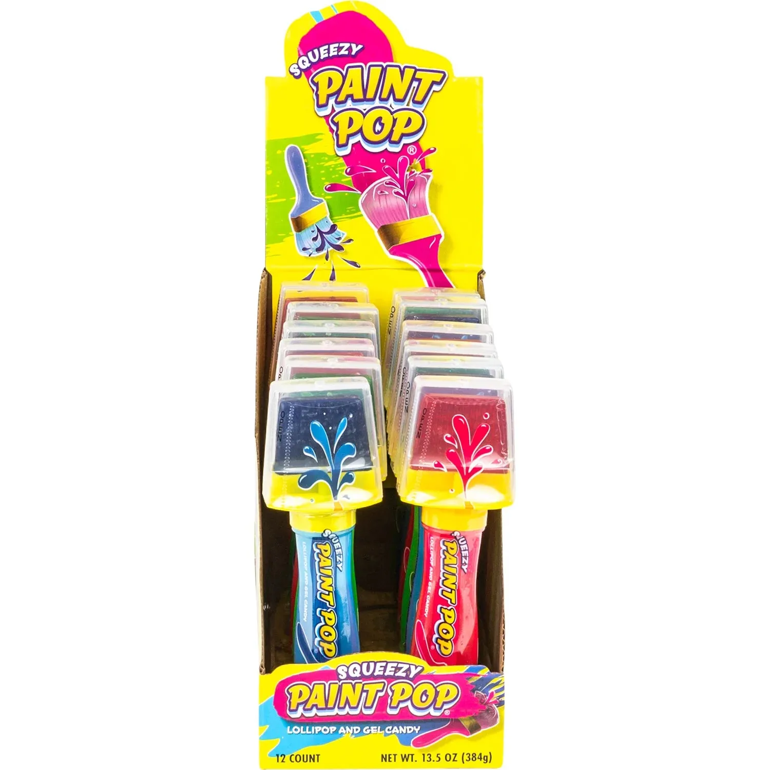 Squeezy Paint Pop Lollipop and Gel Candy: 12-Piece Display - Image 3