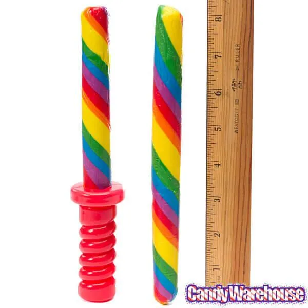 Squire Boone Rainbow Cherry Candy Barber Poles with Handles: 12-Piece Box - Image 3
