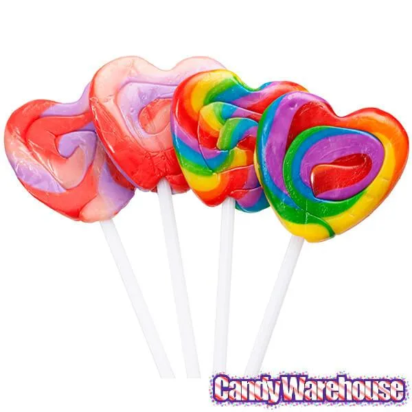 Squire Boone Teeny Swirled Heart Lollipops: 48-Piece Box - Image 2
