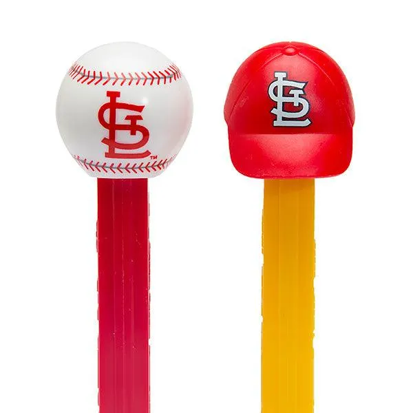 MLB Team Baseball PEZ Candy Packs - St. Louis Cardinals: 12-Piece Box