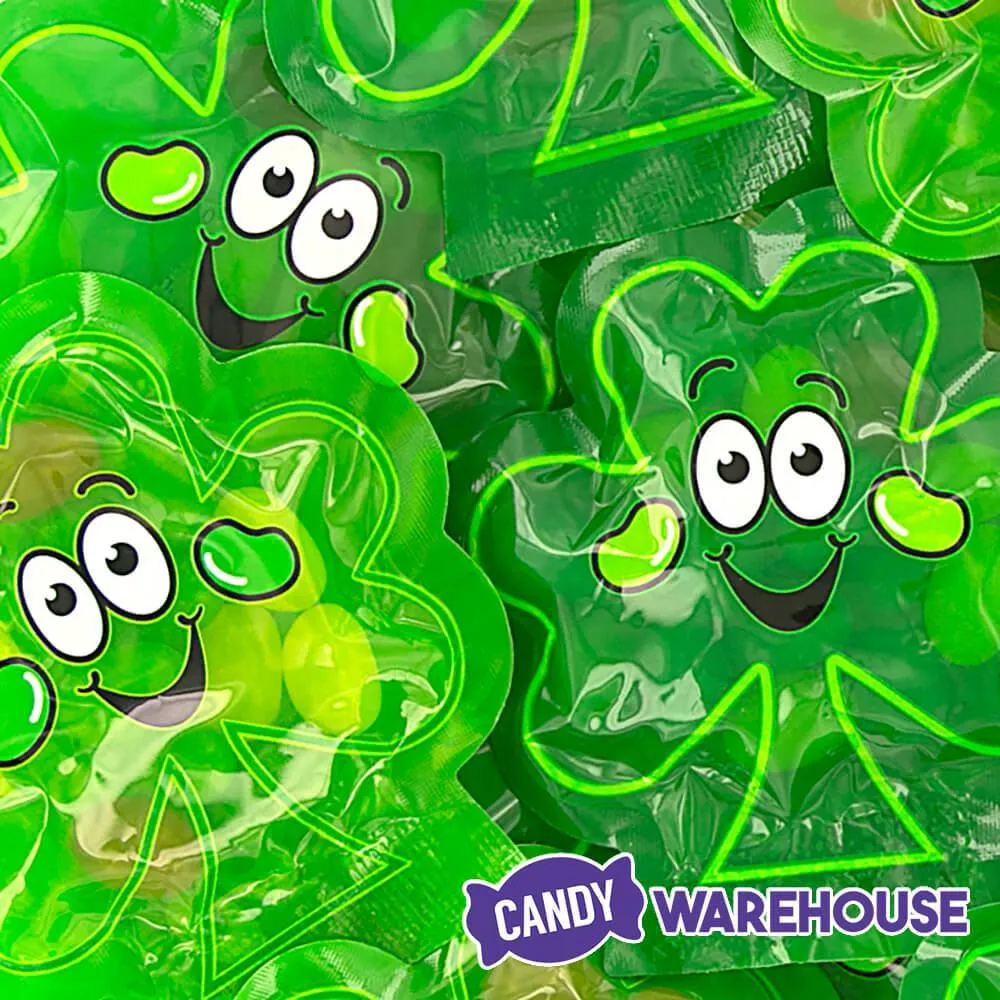 St. Patrick's Day Jelly Beans Candy in Shamrock Packs: 24-Piece Bag - Image 2