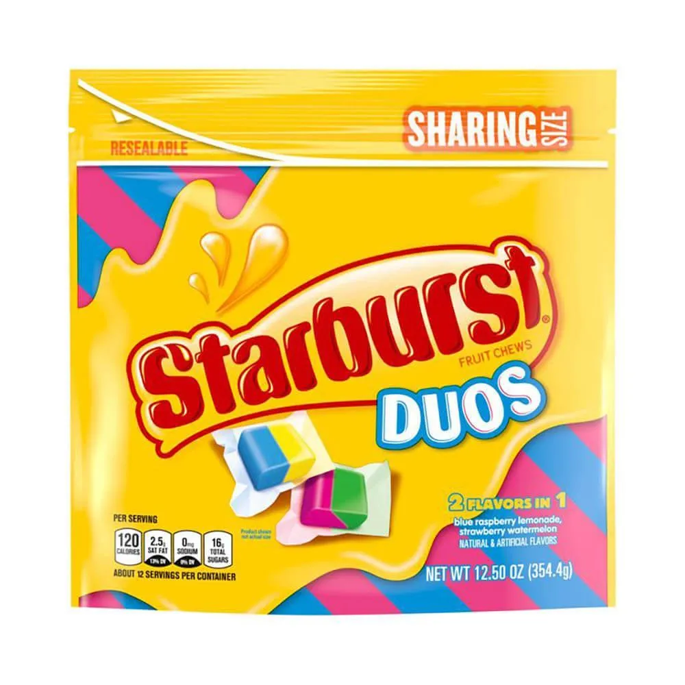 Starburst Duos Fruit Chews Candy: 12.5-Ounce Bag - Image 2