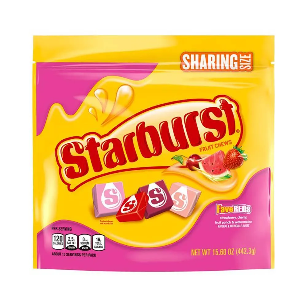 Starburst Fruit Chews Candy - FaveREDs: 15.6-Ounce Bag - Image 3