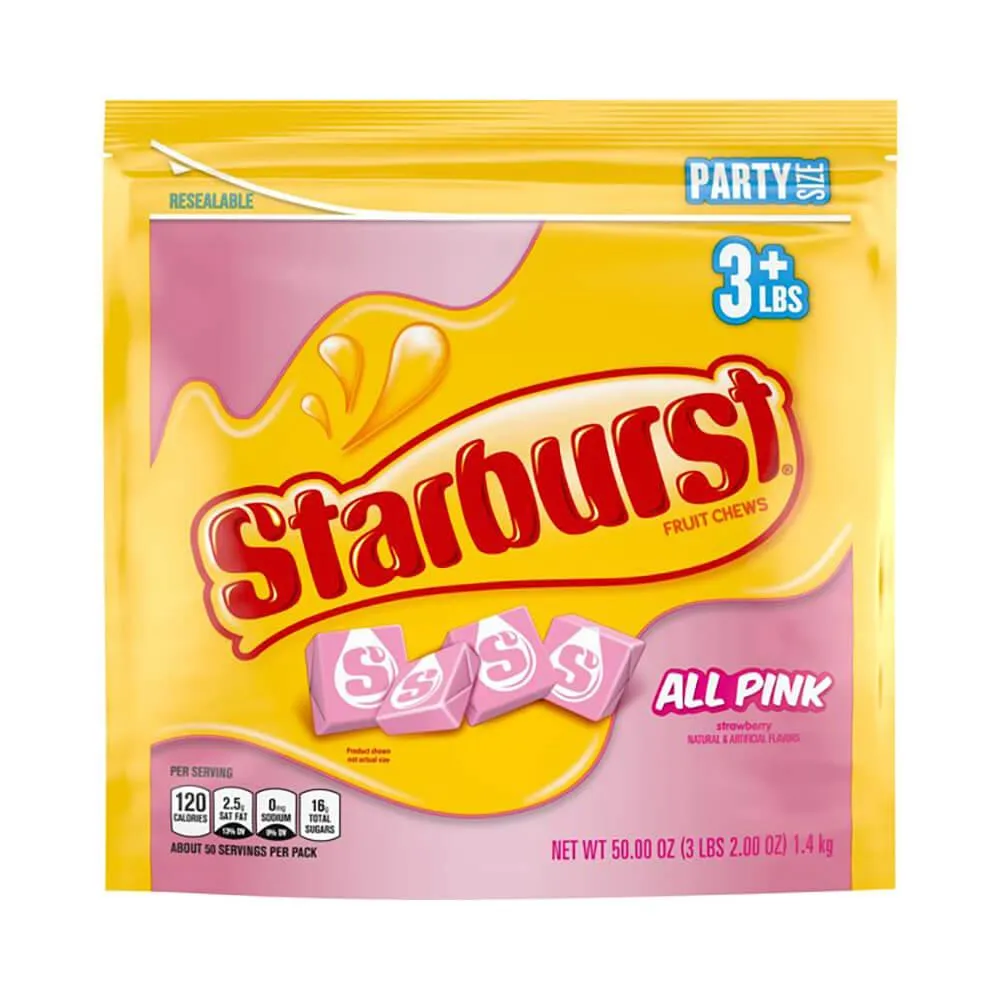 Starburst Fruit Chews Candy - All Pink: 50-Ounce Bag - Image 5