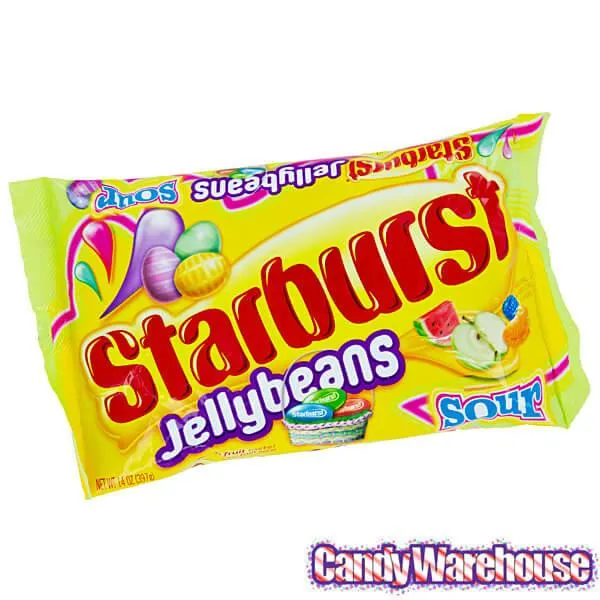 Starburst Jelly Beans - Sour Flavors Assortment: 14-Ounce Bag - Image 2