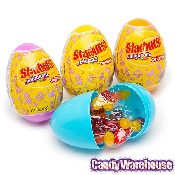Starburst Jelly Beans Filled Plastic Easter Eggs: 12-Piece Display - Image 2