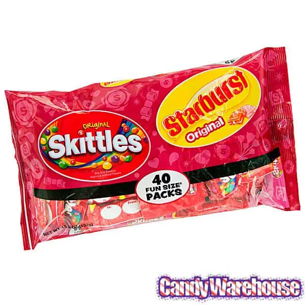 Starburst and Skittles Valentine Candy Packs: 45-Piece Bag - Image 3