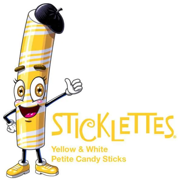 Sticklettes Petite Candy Sticks - Lemon: 150-Piece Tub - Image 4