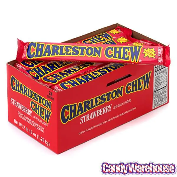 Charleston Chew Candy Bars - Strawberry: 24-Piece Box - Image 2