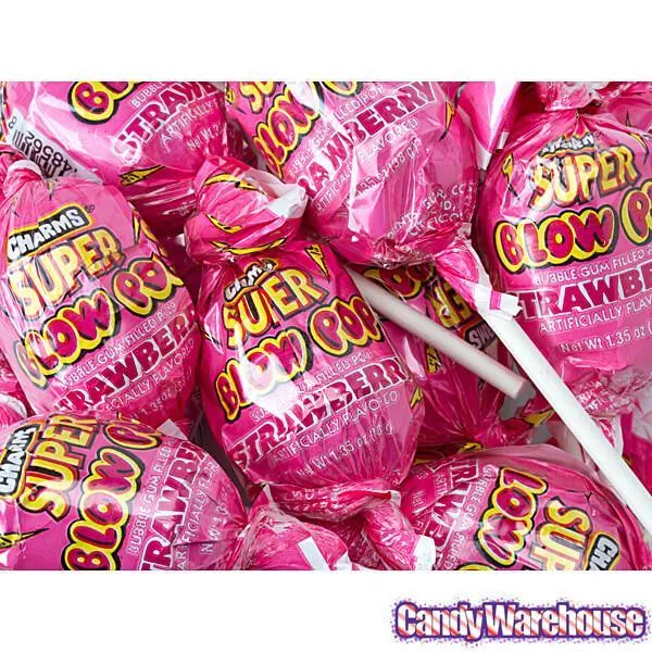 Charms Super Blow Pops - Strawberry: 72-Piece Set - Image 3