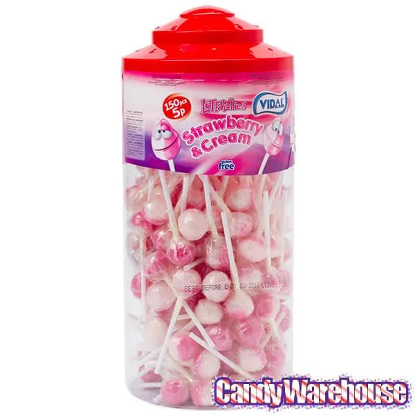 Strawberry & Cream Mini Ball Pops: 150-Piece Tub - Image 4