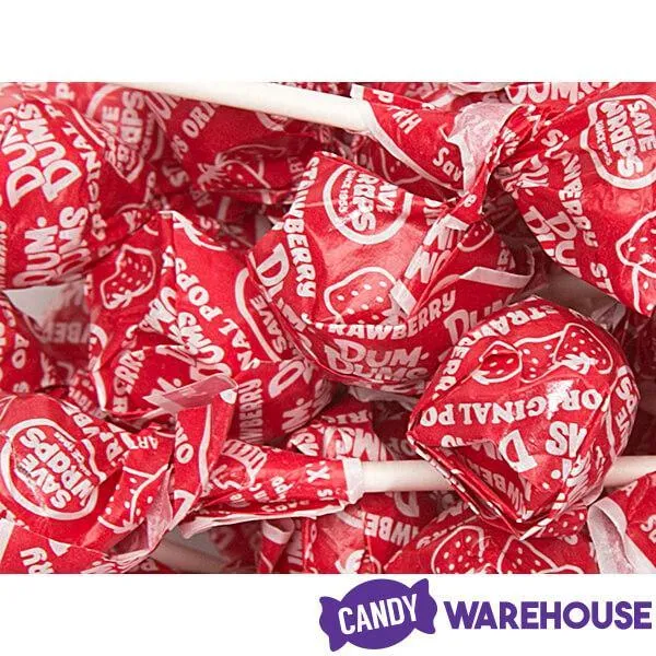 Dum Dums Red Party Pops - Strawberry: 5LB Bag - Image 3