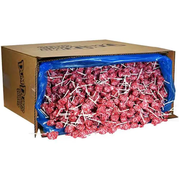 Dum Dums Red Party Pops - Strawberry: 5LB Bag - Image 4